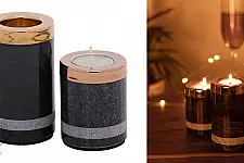 Yin Tealight Towers - Black